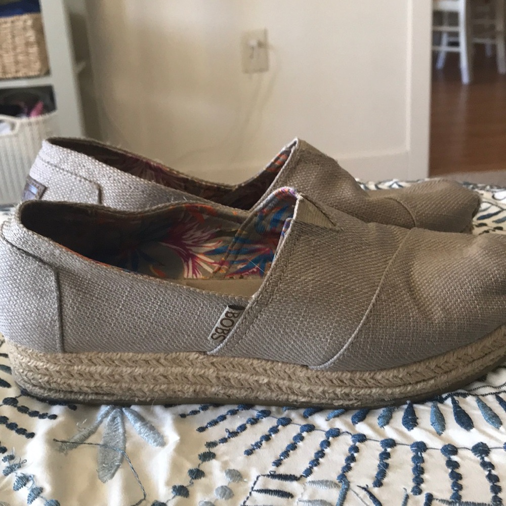 Bobs from Skechers Memory Foam canvas shoes